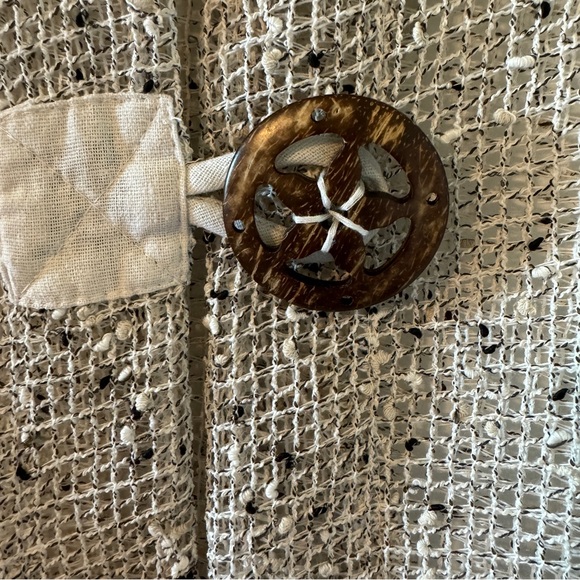 Mirror Image Women’s 1X Gypsy Boho Hippie Open Front Open Weave Sweater Cardigan - Picture 3 of 10